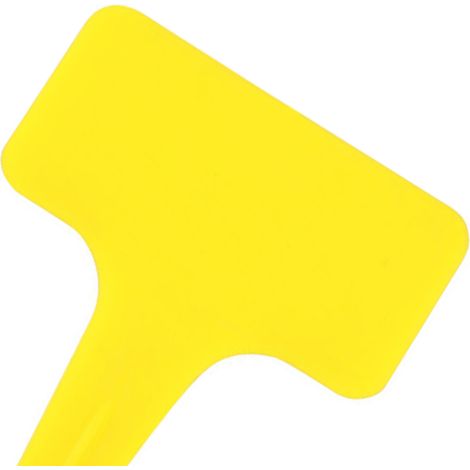 Lot de 20 étiquettes de jardin en forme de T, épaisses, pour plantes de jardin, classification et tri, jaunes. (1/4)