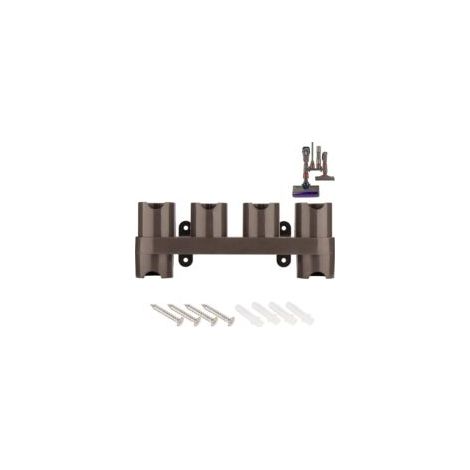 Soporte de pared para aspiradora inalámbrica Dyson V15 V7 V8 V10 V11 SV10 SV11, base de carga, organizador, cepillos, accesorio de almacenamiento (6 ranuras de almacenamiento) - Crezuo (1/3)