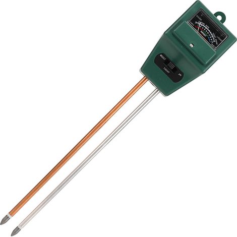 Bodenmessgerät 3-in-1: pH-Meter, Feuchtigkeitsmesser und Lichtmesser – das ideale Werkzeug für Gartenbau und Landwirtschaft (1/5)