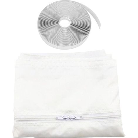 Joint Climatiseur Fenêtre Coulissante Tissu Oxford Thermique Adhésif 300 à 400 cm Blanc (1/4)