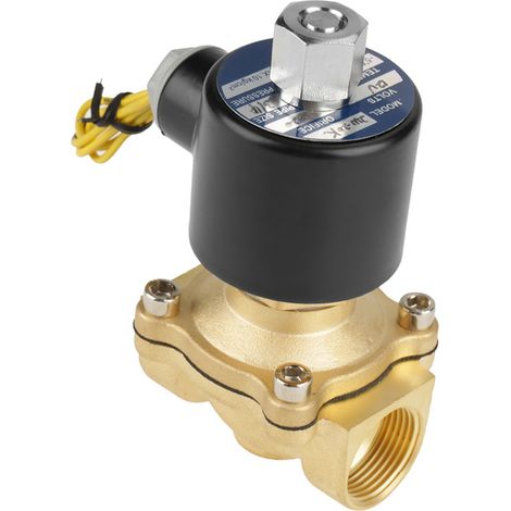 Électrovanne électrique en laiton de Type normalement ouvert 12V DC G3/4 "N/O pour eau et Air