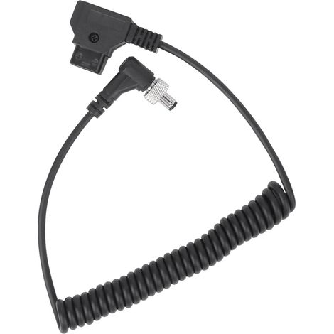 Fiche D&TAP vers port CC, câble d'alimentation CC pour moniteur CC, fil d'alimentation noir à ressort avec verrouillage. (1/5)