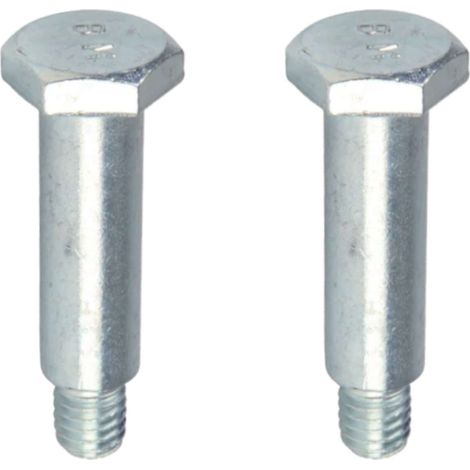 Cyclingcolors – Lot de 2 vis épaulées pour roue tondeuse – Filetage 3/8 UNC – Longueur totale 66,7mm – Pour montage sur tracteur remorque