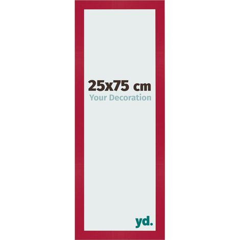 yd. - Cadre photo 25x75 - Rouge - MDF - Bologna (1/5)