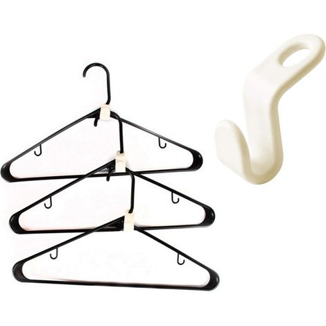 30 pezzi Mini connettori antiscivolo in plastica Connettori per ganci salvaspazio