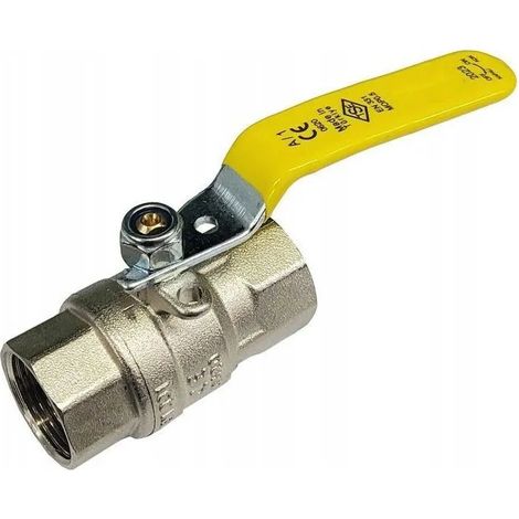 Valvola gas Invena gz-10-025-b ottone nichelato pressione 0,5 MPa (1/3)
