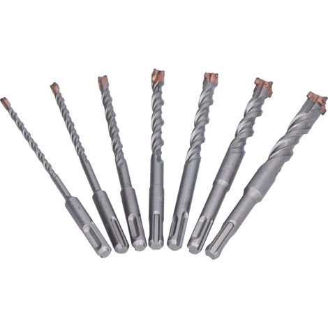 7-teiliges Bohrer-Set, 3/8 Zoll Hartmetall, Kreuzkopf, Rundgriff, 160 mm Betonbohrer für die mechanische Bearbeitung (1/5)