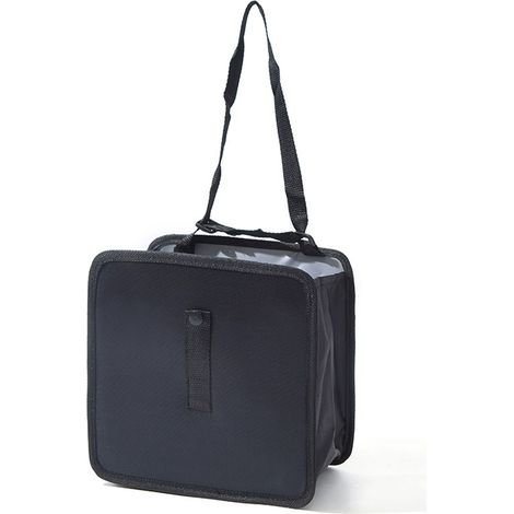 Poubelle de voiture suspendue, étanche, anti-fuite, pliable, portable, organisateur de coffre universel pour voitures et SUV, 7 L (noir)