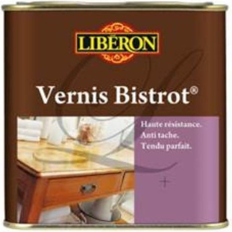 Vernis bistrot - Vernis bois - Meubles Boiseries Objets - Anti-taches - Anti-chocs et rayures - Tendu bon - Chêne moyen Satin - 0,5L (1/5)