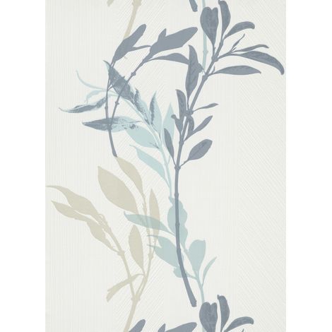 Erismann Vliestapete 10138-08 floral blau 10,05 x 0,53 m Vliestapeten