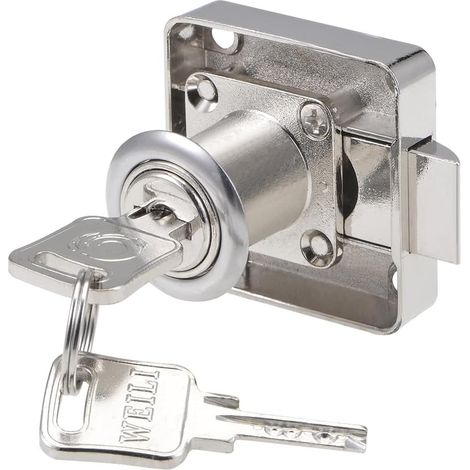 Schubladen Schrank Kabinett Schreibtischschlösser Verriegelung 22mm Zylinder, 1 paquet (1/4)