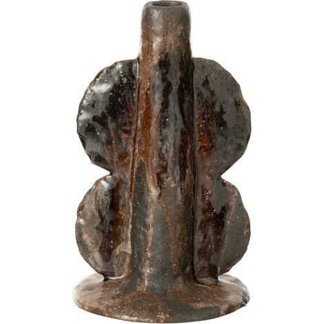 Chandelier Vase en Céramique "Naga" 20cm Marron
