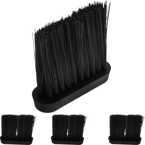 Lot de 4 brosses portables pour cheminée, poils souples en plastique (1/5)