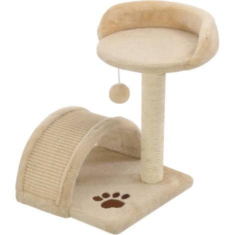 Maison Exclusive - Albero per Gatti con Tiragraffi in Sisal 40 cm Beige e Marrone