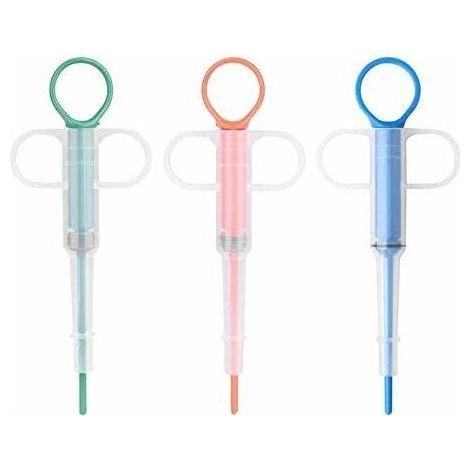 Distributeur de comprimés pour pilules pour animaux domestiques, chargeur de médicaments Outil de distribution de pilules pour animaux de compagnie Seringue à embout souple pour pilules (3 pièces) (1/5)