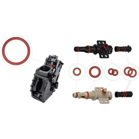 Kit d'entretien de joints toriques pour soupape de support et soupape de débit, compatible avec Phillips, Saeco, Spidem et Gaggia. (1/4)