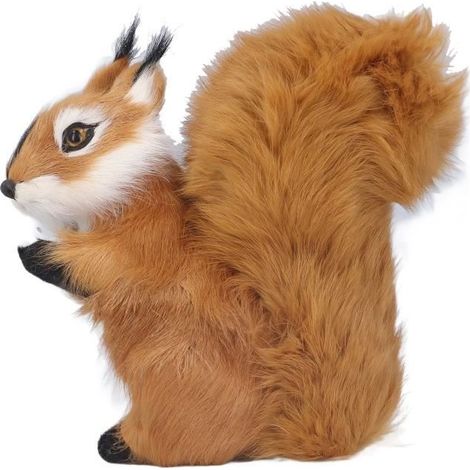 EBTOOLS animal en peluche d'écureuil Simulation Écureuil Grand Mignon Réaliste Simulation Écureuil Artisanat Décorations (1/4)