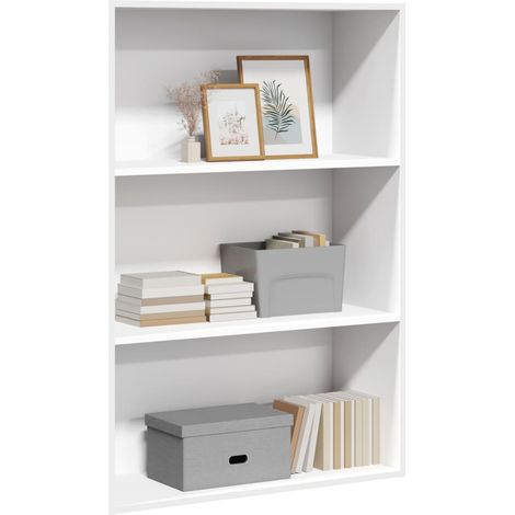 Bücherregal Weiß 80x30x114 cm Holzwerkstoff