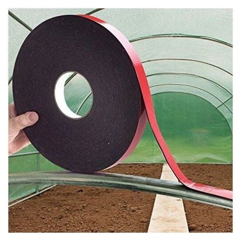 2 pièces de ruban en mousse résistant à la chaleur et conducteur de chaleur pour cerceaux de serre de jardin 20mm 10m (1/4)