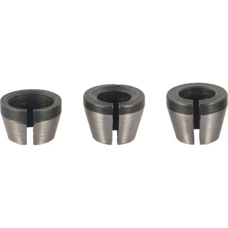 Fräsmaschinenfutter – 8er-Set, Bündigschneidfutter-Spannzange (6 mm, 6,35 mm, 8 mm), Oberfräsen-Spannzange, Spannzangenadapter (1/3)