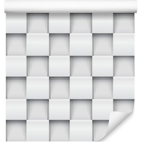 Carta da parati con motivo geometrico per soggiorno e camera da letto, 50x1000 cm (1/5)