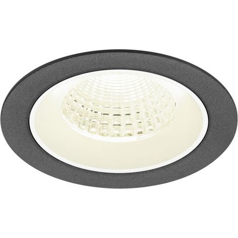 Encastré downlight NUMINOS® M intérieur 4000 K 55° IP20 rond noir / blanc - SLV - 1009638