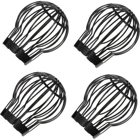 4Pcs Anti-Blocking Mesh Cover for Floor Drain Gutter Roof Floor Drain Bath Filter Plastic Sink Cover Drain