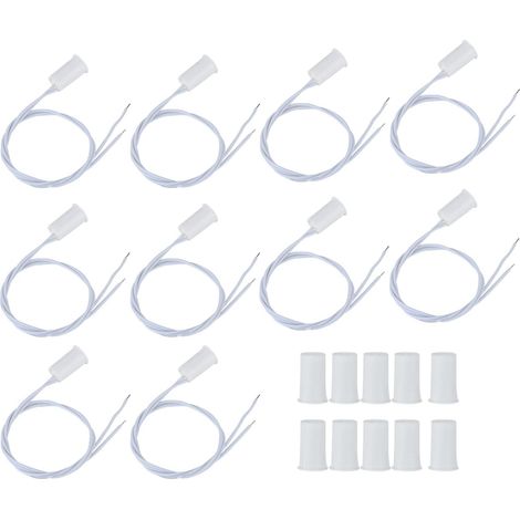Capteur de Porte Filaire encastré, 10pcs capteur de Contact de fenêtre de sécurité de commutateur magnétique Reed pour Les systèmes d'alarme antivol à la Maison (1/5)