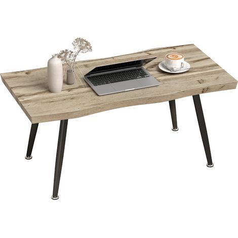 Table basse organique MARIJO effet bois (1/5)