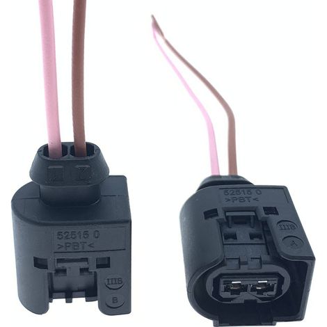 Compatible with Mercedes-Benz, BMW, and Volvo coolant reservoir level sensor, air pump, and fuel injector connector 59600-742 (1/4)