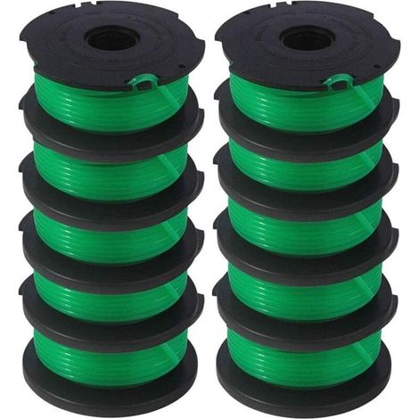 SF-080 Bobine de rechange pour Schwarz et Decker GH3000 LST540 LST540B GH3000R SF-080-BKP 20ft.080in Single Line Thread Cutters Auto Feed Spool (10-Pack) (1/5)