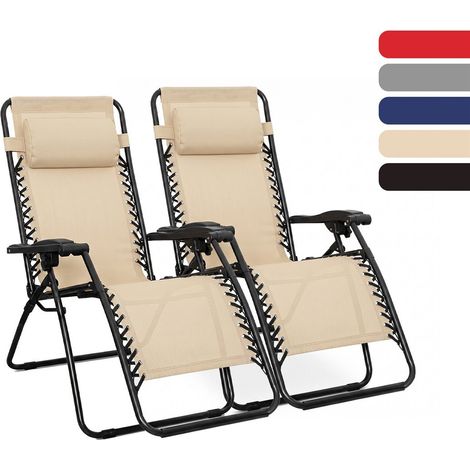 Tumbona Plegable de Acero Reclinable – Hamaca con Almohada extraíble, Reposabrazos y Reposapiés – Silla de Jardín Ergonómica
