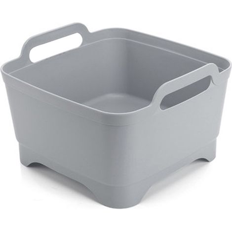 Bac à Vaisselle Portable avec Égouttoir et Poignées, Évier de Rincage Amovible pour Cuisine (1/5)