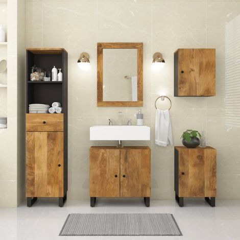5-tlg. Badmöbel-Set Massivholz Mango vidaXL65010 (1/5)