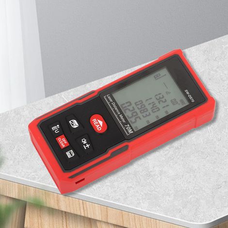 Télémètre laser, instrument de mesure laser, règle électronique infrarouge portable, laser classe II, type laser 630-670 nm 1 m WSW-DS70 70M, emballage anglais. (1/5)