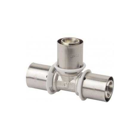 Té igual Multicapa para prensar 20mm - Tubería y accesorios