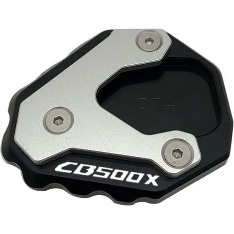 (Noir CB500x) Compatible avec HONDA CB500X CNC, plaque d'extension de béquille latérale, support de béquille latérale Maxpower (1/3)