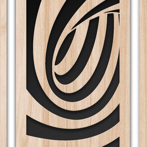 TUNNEL 100x70 cm - Quadro arredo LASERCUT composito Legno e PVC - Misura: 100x70 cm (1/3)