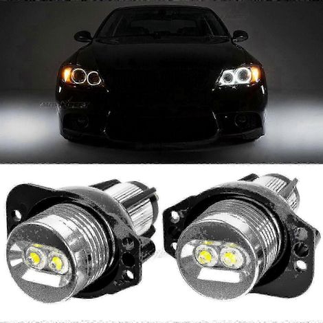 anneaux LED Angel Eyes pour BMW E90 E91, blanc xénon, feux de stationnement, 6000K -N -XN (1/4)