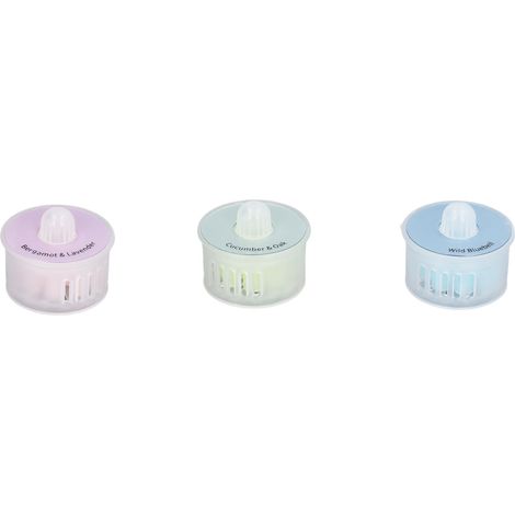 Lot de 3 capsules parfumées, compatibles avec les aspirateurs robots ECOVACS T9 AIVI T9 MAX, parfums : Campanule, Bergamote & Lavande, Concombre & Mousse de Chêne (1/5)