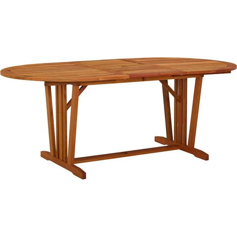 Table de jardin Table d'appoint, Table de Balcon, 200x100x75 cm Bois d'eucalyptus solide OIB2328E (1/5)