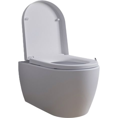 Wand-WC Bernstein Nano NT2038 Hänge-WC Softclose kurz Weiß glänzend