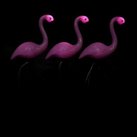 Nouvelle lampe solaire de jardin, lampe solaire flamant rose 1 à 3 LED, lampe de jardin extérieure étanche à LED, éclairage paysager décoratif. (1/5)