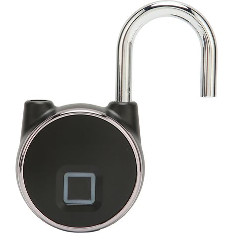 Cadenas à empreinte digitale Bluetooth avec chargement USB, reconnaissance à 360° et application de verrouillage intelligent sans clé pour Android et iOS
