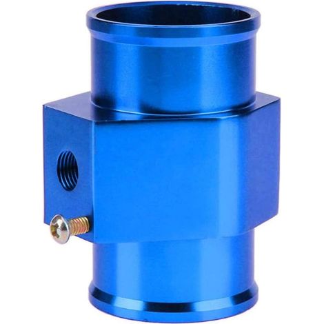 Adaptateur de sonde de température d'eau, adaptateur universel de sonde de température d'eau, adaptateur de sonde de radiateur, aluminium avec 2 colliers de serrage, 40mm (1/5)