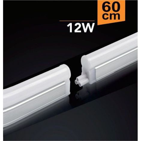Plafoniera Led Neon T5 Opaco Vari Toni Luce 12 Watt 60cm