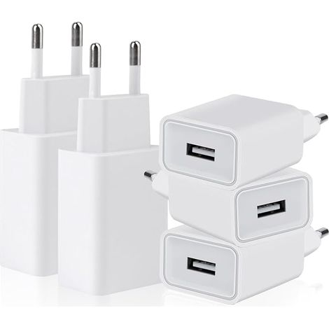 5W Bloc Prise Embout Chargeur Secteur USB 5V/1A Adaptateur Secteur (1/5)