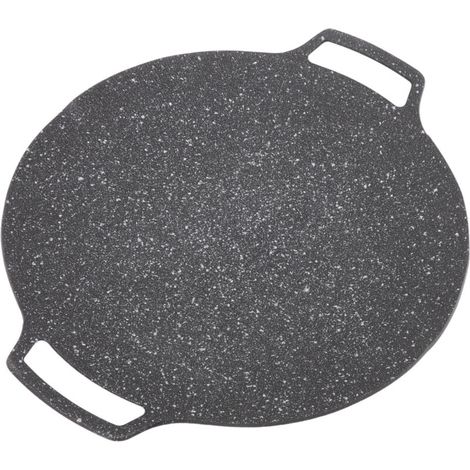 Plaque de Barbecue Coréenne, Grill Non Adhésif Circulaire, Poêle à Frire pour Maison et Extérieur, Ustensiles de Barbecue pour Grillades (1/5)