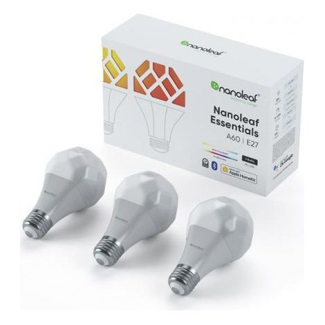 Ampoule connectée Nanoleaf Essentials Smart A19 E27 - Lot de 3 (1/2)