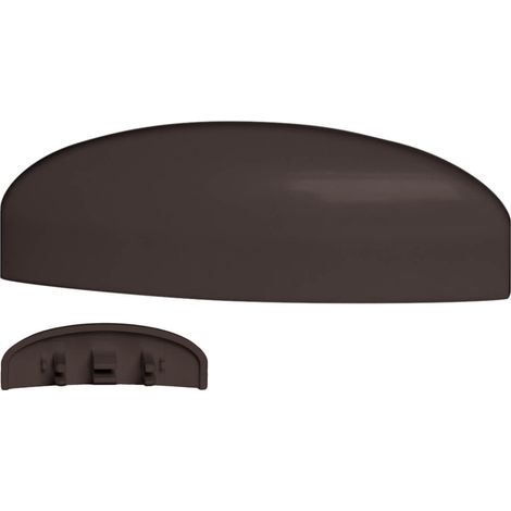 BAUHELD Fenster Wasserschlitzkappen 25 bis 30 mm 30 Stück Ral 8019